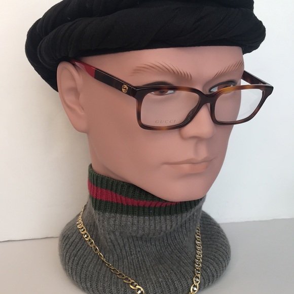 New Authentic - Gucci GG0168O 008 Rectangle Eyeglasses - Picture 7 of 16